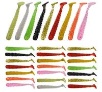 Funzhan Soft Plastic Fishing Lures Swimbaits Shad Paddle Tail Baits for Bass Lake Crappie Trout Redfish Pike Walleye Flounder Saltwater Freshwater