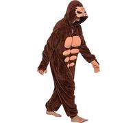 Funziez! Sasquatch Costume- Bigfoot - Halloween Adult One Piece, Brown, Medium