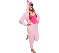 Funziez! Slim Fit Adult Onesie - Animal Halloween Costume - Plush Fruit One Piece Cosplay Suit for Women and Men