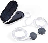 FUOBECIE Solar Oxygenator Air Pump for Pond, 3 Working Modes Flip Pond Oxygenator, Solar Powered Oxygen Pump for Garden, Aquarium Fish Tank
