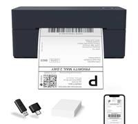 Fuomorz Thermal Shipping Label Printer for Small Business, Small Label Printer, Compatible with Bluetooth macOS/Windows/iOS/Android with USB-C, Works with Amazon, Ebay
