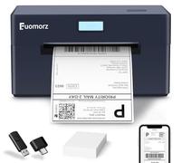 Fuomorz Thermal Shipping Label Printer for Small Businesses，4x6 Wireless Shipping Label Printer，Bluetooth Label Maker Support Android,Mac,iPhone and Windows,Used for Amazon,Ebay,Shopify,Etsy,USPS