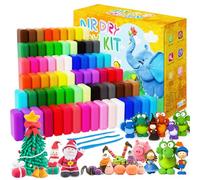 FUONCEDE Air Dry Clay, 72PCS Colors Modelling Clay with 6 PCS Tools & Project Booklet,No-Toxic Modeling Clay & Dough,DIY Creative Ultra Soft Light Magic Clay,Gift for Kids