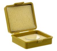 FUOYLOO 1 Glass Microscope Calibrating Reticle with Net Left Engraved 10 Grid Lines Rectangles Grid Two Crossed Rulers for Microscope Area Measuring