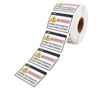 FUOYLOO 1 Roll 500pcs/each Roll Self-Adhesive Envelope Label Stickers Sealing Labels Not Easy to Leave Trace DIY Packaging for Envelopes and Small Business