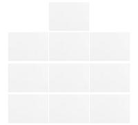 FUOYLOO 10 Sheets A4 Self-Adhesive White Network Cable Labels Stickers Identification Tags for Office and Data Cable Management