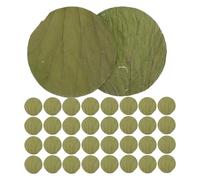 FUOYLOO 100Pcs Lotus Leaf Wrappers Round Natural Lotus Leaves for Food Wrapping with Antistick Performance Artistic Table Presentation Elegant Serving Platter Decor for Outdoor Gatherings
