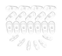FUOYLOO 100pcs Silicone Eyeglass Nose Pad Replacement Soft Push-in Non-Slip Nose Bridge Cushions for Glasses Sunglasses Eyewear Comfortable Skin-Friendly Fit with Easy Installation and