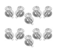 FUOYLOO 10pcs Clip-on Ear Findings Earring Converter Clip Round Flat Copper Invisible Design Versatile Use DIY Creativity for Crafting Unique Jewelry Pieces Non-Pierced Ears