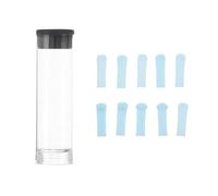 FUOYLOO 10pcs Earwax Spoon Heads Ear Cleaning Tool Accessories Sturdy Portable Silicone Replacement Tips for Comfortable Ear Pick Travel Home Use