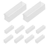 FUOYLOO 10pcs Glass Cuvettes with 10mm Standard Optical Path Length for Spectrophotometer, Excellent Light Transmission and Accelerated Experimental Workflow, for Water Testing
