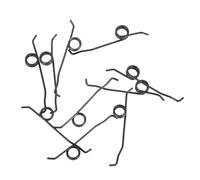 FUOYLOO 10pcs Metal Trigger Button Springs Replacement Kit Elastic Controller Parts for Tape Recorder Fishing Pole Tip Repair Easy Installation and Performance