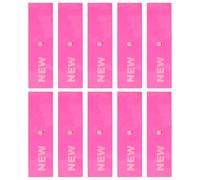 FUOYLOO 10pcs Plastic Hanger Tags for Clothing Stores, Soft PVC Material with Snap Buttons, Red Colour, Protects Garment Surfaces, for Store Organisation and Merchandise Hanging