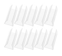FUOYLOO 10pcs Price Label Holders PVC Pet Multipurpose Easy to Assemble Merchandise Sign Holder for Places and Shopping Malls