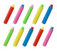 FUOYLOO 10pcs Reusable Chalk Holder Clips Made of Lightweight Pp Material with Adjustable Clamp to Prevent Chalk Breaking Portable Extension Clips for Classroom Use