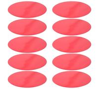 FUOYLOO 10pcs round Red Light Correction Gel Sheets Pet Self-adhesive Warm Tone Filters Flexible Lighting Control Resisting Fading for LED Lamps in Bedrooms and Photo Studios