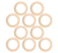 FUOYLOO 10pcs Wooden Wreath Frame Rings for Crafting 30cm Outer Diameter 20cm Inner Diameter Blank Wood Wreath Forms with Holes for Christmas and Holiday Garland Making