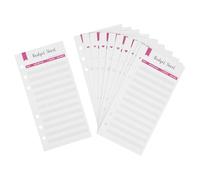 FUOYLOO 12Pcs Punch Hole Budget Sheets A6 Extra-Thick Paper Monthly Budget Planner Uk Easy to Write Helps Control Financial Situation Convenient Sheet Home Office Supplies