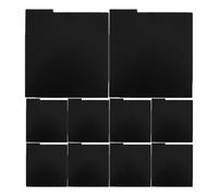 FUOYLOO 15pcs Black Vinyl Storage Dividers Made of Sturdy Pp Material, Resistant to Deformation with Creative Design, Multifunctional Record Holders for Albums and DVDs, for Homes
