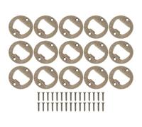 FUOYLOO 15pcs Bottle Cap Opener DIY Accessory Kit with Beer Opener Insert and Screws Making Insert for Outdoor Activity Compact and Portable Design