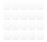 FUOYLOO 15pcs Plastic CD Case Clam Shell Dvd Storage Case with Shock Absorption and Disc Protection Both Sides Wrapped Thickened Structure Design for Home Media Organization