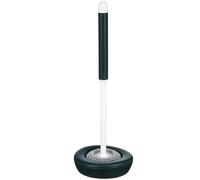 FUOYLOO 1set Silicone Toilet Brush with Holder Modern Bathroom Scrubber Long Handle for Effortless Cleaning Flexible Bristles Compact Design and Water-resistant Toilet Cleaning Tool