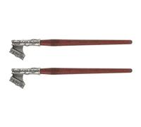 FUOYLOO 2 Pcs Calligraphy Dip Pen Nib Holders with Silver Handles, Comic Art Fountain Dip Pens for Drawing and Writing, Office and Art Supplies for Creative Lettering