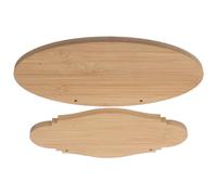 FUOYLOO 2 Pieces Unfinished Bamboo Plaques Door Hanging Signs with Rope, Blank DIY Bamboo Tags for Home Decor, Kitchen Hanging, Festival Decoration and Notice Boards