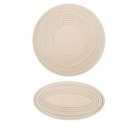 FUOYLOO 2 Sets Wooden Pottery Cutting Guides with Oval Round Shapes, Precision Sculpting Tool for Accurate Concentric Cuts, for DIY Home Projects and Art Studios
