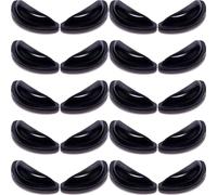 FUOYLOO 20 Pairs Glasses Nose Pads Eyeglasses Nose Pad Silicone Soft Non-Slip Cushions Reduce Burden on Fit Adjustment for Glasses Repair Suitable for Near-sighted Groups