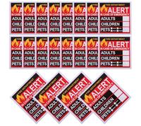 FUOYLOO 20 Sheets Emergency Alert Sticker People Finder Window Sticker Self-Adhesive Notification for Emergency Responders Suitable for Windows and Rescue Teams and Families