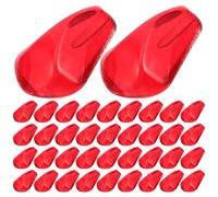 FUOYLOO 200pcs Realistic Artificial Pomegranate Seeds Made of Glass with Vibrant Red Colour for Decorative Appeal, for Living Rooms and Seasonal Displays Home Decor