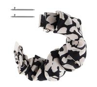 FUOYLOO 20mm Scrunchie Watch Strap Compatible with Galaxy Watch Cloth Replacement Wristband for Women Elastic Hair Ring Bracelet