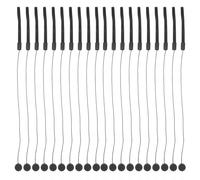 FUOYLOO 20pcs Black Camera Lens Caps Keeper Cord with Elastic Rope Made of Sturdy Abs Material, Prevents Loss and Easy to Install, for Outdoor Activities and Protecting Camera Lens Caps