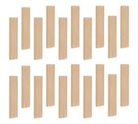 FUOYLOO 20pcs Craft Bookmark Tag Bamboo Unfinished Wood with Smooth Edges Hanging Hole Round Corner Delicate Style for Party Board Christmas Reading DIY