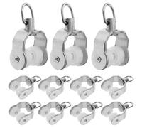 FUOYLOO 20pcs Curtain Track Rollers Track Roller for Curtain Rust-proof High-hardness Plastic Stainless Steel Frame Silver Sturdy Sliding Gliders for Bedrooms