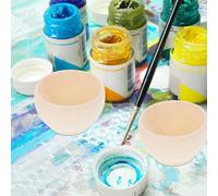 FUOYLOO 20pcs Small Unfinished Wooden Bowls for Crafts DIY Painting Natural Blank Wood Bowl Creative Mini Graffiti for Home Decor and Art Projects