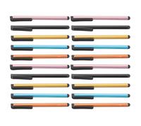 FUOYLOO 20pcs Touch Screen Stylus Pens for Tablets and Smartphones, High Sensitivity Capacitive Pen with Scratch-resistant Aluminium Alloy Body, No Writing Noise, Compatible with Random Color