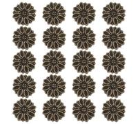 FUOYLOO 20pcs Wooden Box Decor Zinc Alloy Applique with Retro Antique Classical Style Not Easy to Break and Deform for Art Craft and Home Decoration