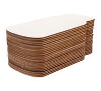 FUOYLOO 24pcs Unfinished Wood Signs Mason Jar Shape with Smooth Surface and Blank Sides for Writing Or Drawing, Natural Beige Wooden Plaques for Wedding and Home DIY Crafts