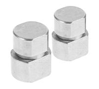 FUOYLOO 2pcs 1-2kgf-cm Small Silver Damping Pivot Hinges for Makeup Mirror and Table Lamp Rotation Folding Friction Control, Heavy Duty Hinge Replacement for Industrial Use