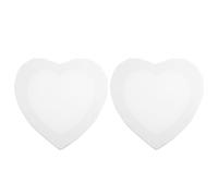 FUOYLOO 2pcs 40cm Heart-Shaped Cotton Canvas Painting Boards, Creative Canvas Drawing Panels for Artists, for Valentine’s Day and Romantic Wall Art Projects