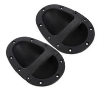 FUOYLOO 2pcs Black Abs Recessed Speaker Cabinet Handles with Stain Resistance and Comfortable Grip for Audio Equipment and Guitar Amplifiers