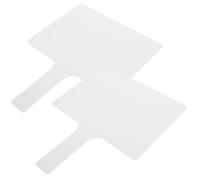 FUOYLOO 2pcs Dry Erase Answer Paddle Small Whiteboard 10.5x7.5 Inch Double-Sided Handle Design Easy to Clean for Quick Responses Classroom Teaching for Teachers and Students