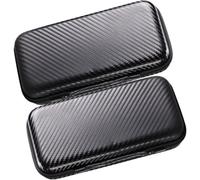 FUOYLOO 2pcs Eva Cable Organizer Bags Lightweight Nylon Travel Electronic Organizer Bags Fashionable Black Pouches for Daily Use and Office Accessories Storage