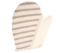 FUOYLOO 2pcs Linen Exfoliating Gloves for Body Dead Skin Removal Shower Mitts Comfortable Fit for Home Spa Bathhouse Gentle Scrub Back Feet Cleaning