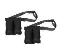 FUOYLOO 2pcs Massage Therapist Waist Bag Essential Oil Bottle Holder Belt Double Pocket Lotion Organizer for Spa Adjustable Massage Oil Storage Case