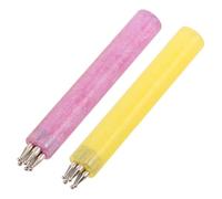 FUOYLOO 2pcs Nail Art Flower Dotting Pen Set for Manicure Metal and Plastic Material with Petal Shape Design, Improving Manicure Efficiency for Salon Artists and Beginners, Suitable