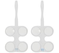 FUOYLOO 2pcs Optical Flipper Optometry Test Lenses with 50/100 Degree Flip for Eye Coordination Exercise, Portable Plastic and Glass Vision Training Tool Suitable for Schools and Vision