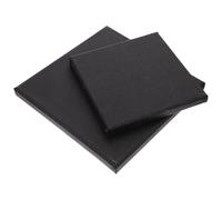 FUOYLOO 2pcs Painting Canvas Blank Canvas Panel Arts Stretcher Frames Oil Painting Supplies for Artists and Art Students Black with Four Wrapped Corners High Tension Strength DIY